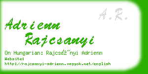 adrienn rajcsanyi business card